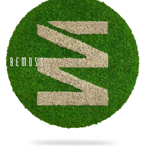 Machové logo bemoss lišajník kruh