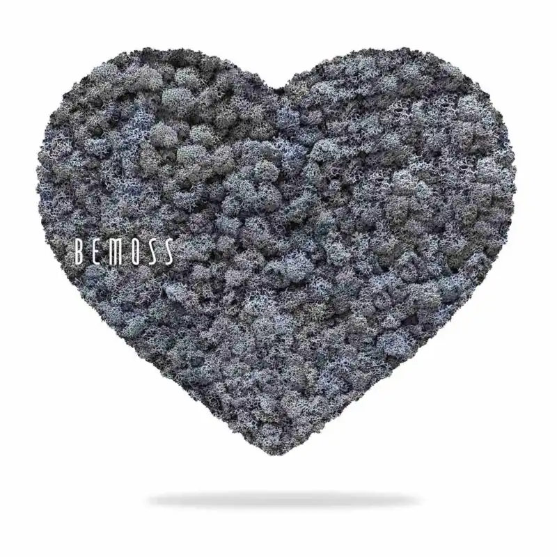 Machové SRDCE LIŠAJNÍK mono LEVANDER