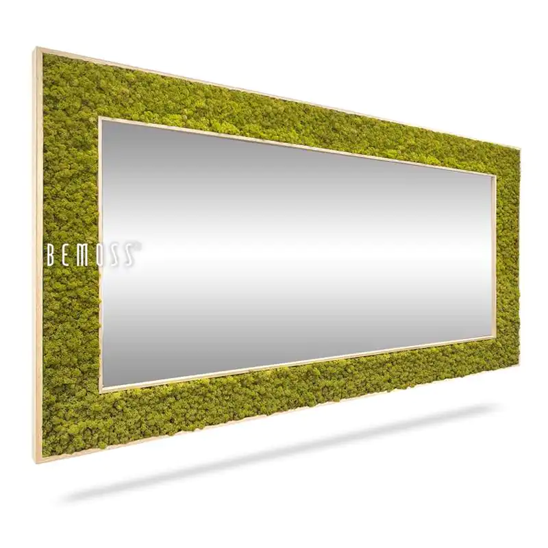 Machové zrkadlo hranaté LIŠAJNÍK mono LIME