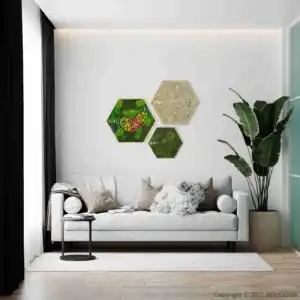 Machový Hexagon RASTLINY Acebo - Thumbnail Image 2