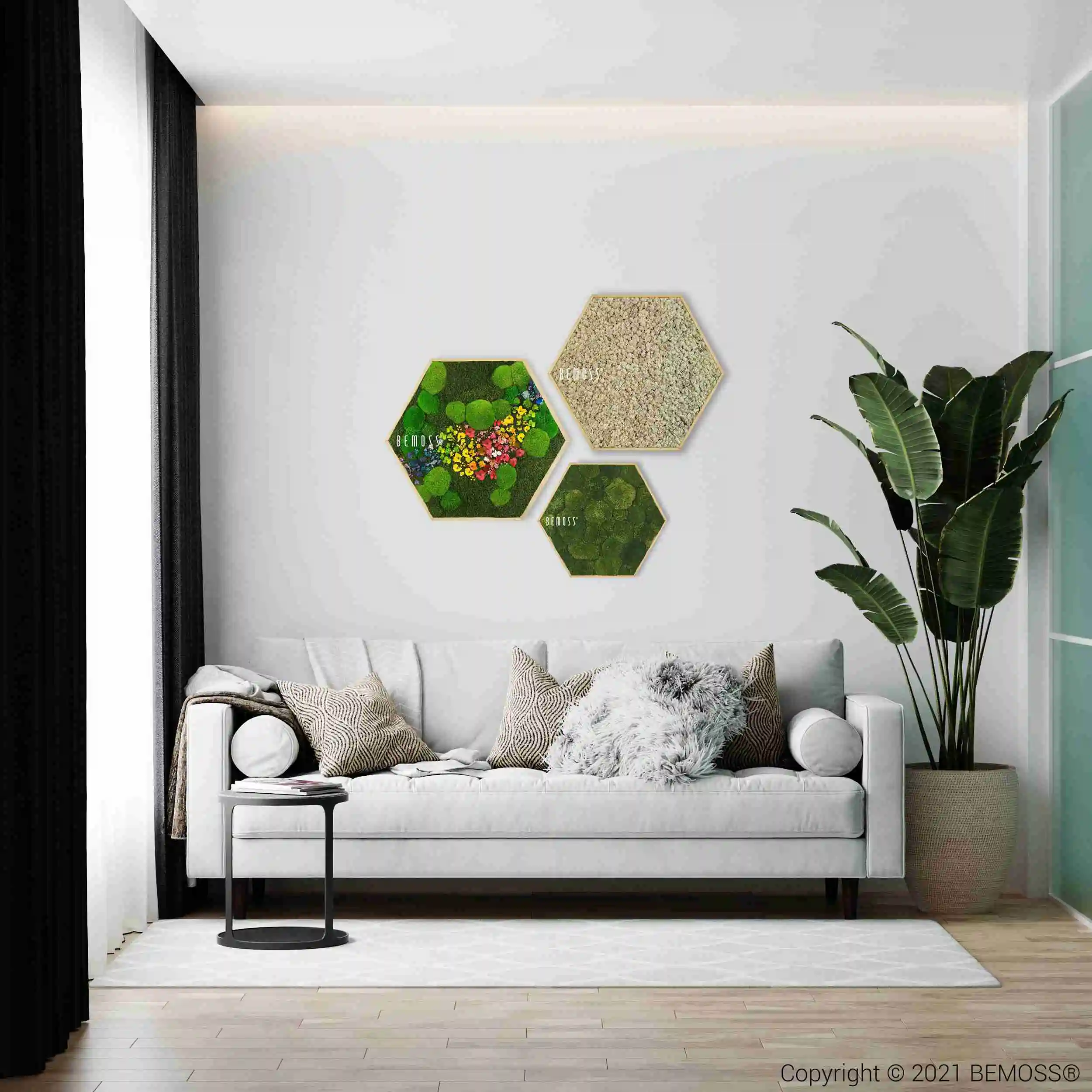 Machový Hexagon RASTLINY Acebo – Obrázok 2